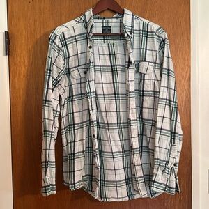 2- Large Flannel Button down, men’s, 42-44